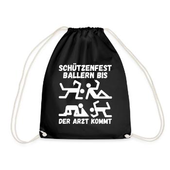 Schützenverein Schützenfest - Turnbeutel - Schwarz - Vorne