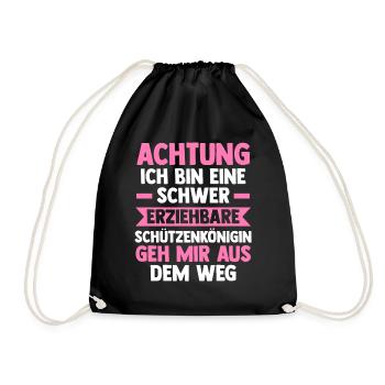 Schützenverein Schützenfest Schützenkönig - Turnbeutel - Schwarz - Vorne