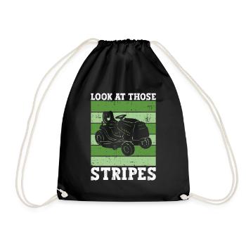 Regardez ces rayures - tondeuse à gazon - Sac de sport léger - noir - Devant