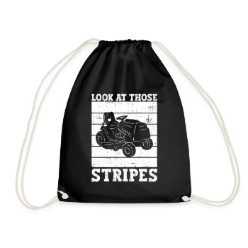 Regardez ces rayures - tondeuse à gazon - Sac de sport léger - noir - Devant