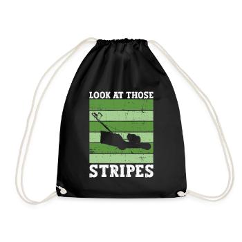 Regardez ces rayures - tondeuse à gazon - Sac de sport léger - noir - Devant