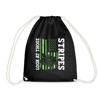 Regardez ces rayures - tondeuse à gazon - Sac de sport léger - noir - Devant