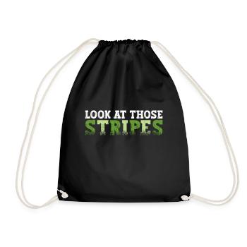 Regardez ces rayures - tondeuse à gazon - Sac de sport léger - noir - Devant