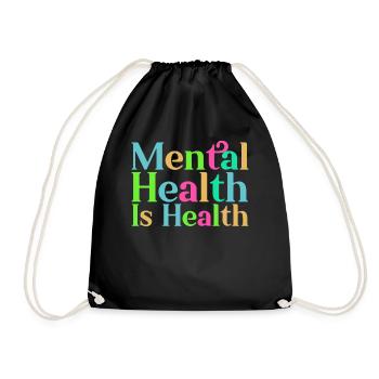 La santé mentale est la santé - Sac de sport léger - noir - Devant