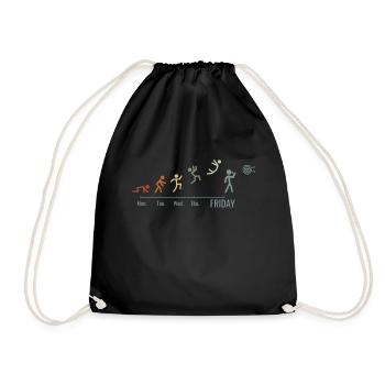 Dart game Dartboard Darts Vintage - Drawstring Bag - black - Front