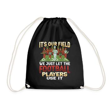 Conception de football de fanfare pour un - Sac de sport léger - noir - Devant