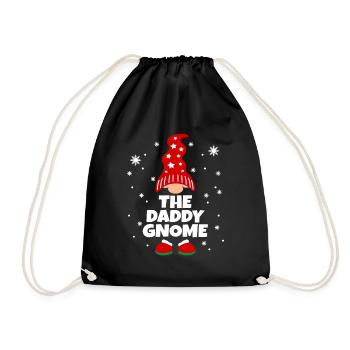 Drôle de drôle de pyjama de famille Gnome - Sac de sport léger - noir - Devant