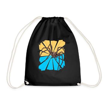 Spider Arachnids Christmas Gift Animal Friend - Drawstring Bag - black - Front