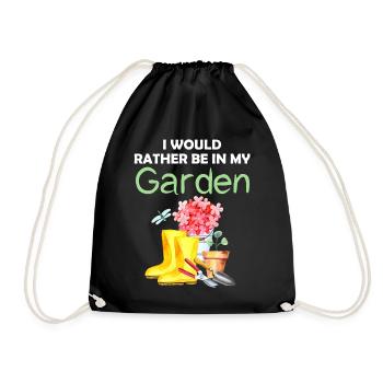 Jardin drôle Dicton Hobby Gardener Idée cadeau - Sac de sport léger - noir - Devant