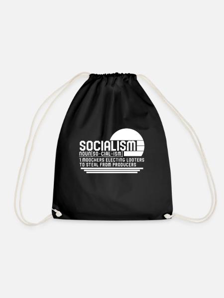 Sozialistisches Hemd, Sozialismus Substantiv Definition Tee, - Turnbeutel - Schwarz