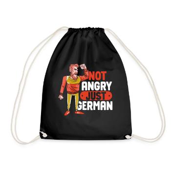 Not angry only German Germany's voice - Drawstring Bag - black - Front