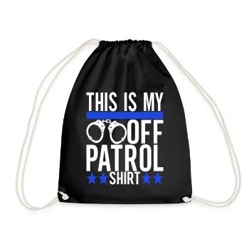 Policier - Sac de sport léger - noir - Devant