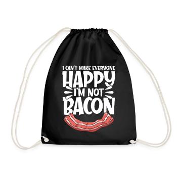 Je ne peux pas rendre tout le monde heureux im pas bacon - Sac de sport léger - noir - Devant