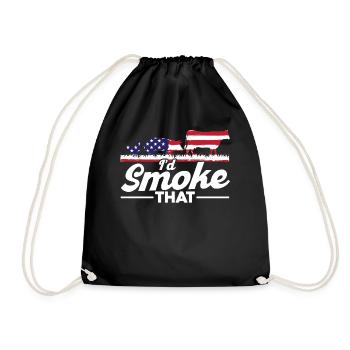 Id Smoke That - Turnbeutel - Schwarz - Vorne