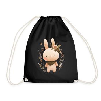 Cute Easter - Drawstring Bag - black - Front