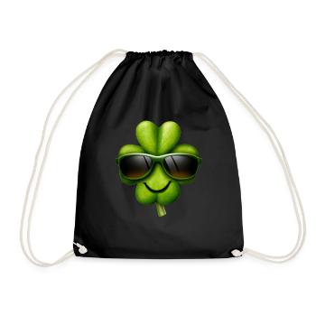Trèfle irlandais - Sac de sport léger - noir - Devant