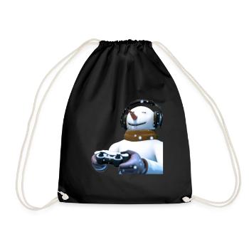 Gamer Gaming Gamers - Drawstring Bag - black - Front