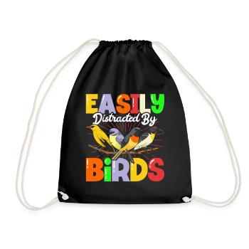 Facilement distendu par les oiseaux - Sac de sport léger - noir - Devant