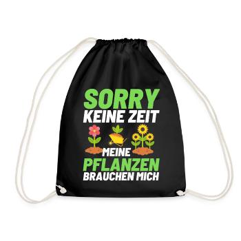 Gärtner Opa Garten Vater Gartenarbeit - Turnbeutel - Schwarz - Vorne