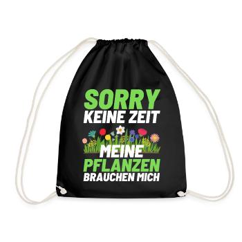 Gärtner Opa Garten Vater Gartenarbeit - Turnbeutel - Schwarz - Vorne