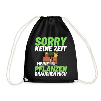Gärtner Opa Garten Vater Gartenarbeit - Turnbeutel - Schwarz - Vorne