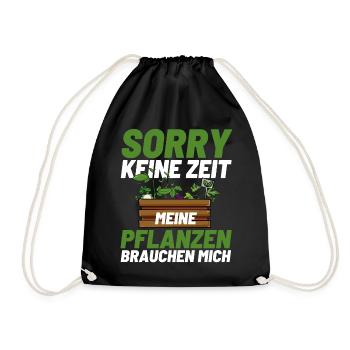 Gärtner Opa Garten Vater Gartenarbeit - Turnbeutel - Schwarz - Vorne