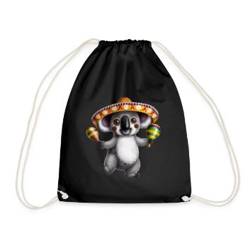 Cinco De Mayo Koala - Sac de sport léger - noir - Devant