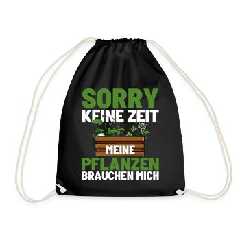 Gärtner Opa Garten Vater Gartenarbeit - Turnbeutel - Schwarz - Vorne