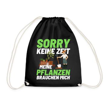 Gärtner Opa Garten Vater Gartenarbeit - Turnbeutel - Schwarz - Vorne