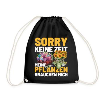 Gärtner Opa Garten Vater Gartenarbeit - Turnbeutel - Schwarz - Vorne
