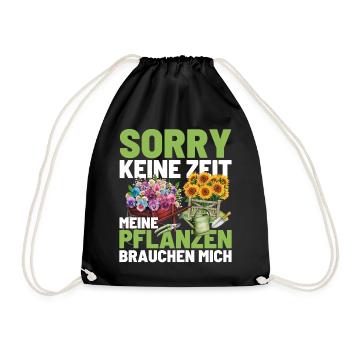 Gärtner Opa Garten Vater Gartenarbeit - Turnbeutel - Schwarz - Vorne