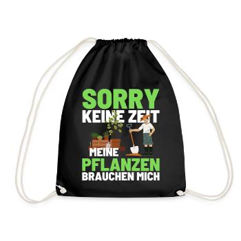 Gärtner Opa Garten Vater Gartenarbeit - Turnbeutel - Schwarz - Vorne