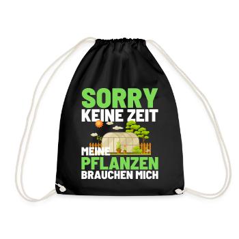 Gärtner Opa Garten Vater Gartenarbeit - Turnbeutel - Schwarz - Vorne