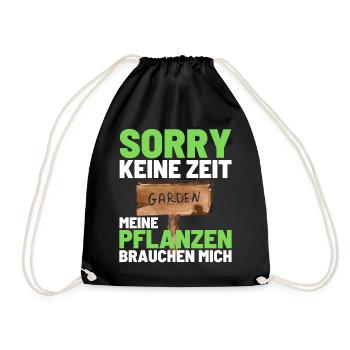 Gärtner Opa Garten Vater Gartenarbeit - Turnbeutel - Schwarz - Vorne