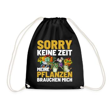 Gärtner Opa Garten Vater Gartenarbeit - Turnbeutel - Schwarz - Vorne