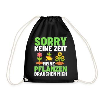 Gärtner Opa Garten Vater Gartenarbeit - Turnbeutel - Schwarz - Vorne