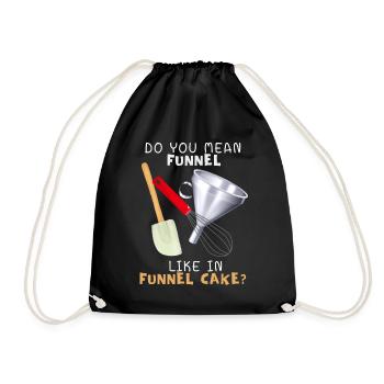 Cake Funnel Cake fried cake américain - Sac de sport léger - noir - Devant