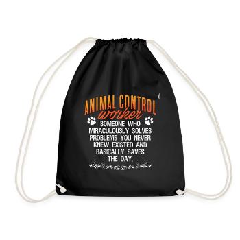 Agent des animaux Agents de contrôle des animaux Application de la loi - Sac de sport léger - noir - Devant