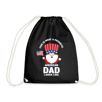 Voici à quoi ressemble un père américain patriote - Sac de sport léger - noir - Devant