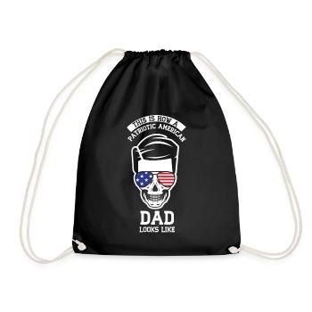 Voici à quoi ressemble un père américain patriote - Sac de sport léger - noir - Devant