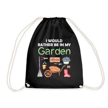Jardin drôle Dicton Hobby Gardener Idée cadeau - Sac de sport léger - noir - Devant