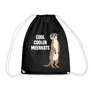 Suricate cool drôle de dicton cadeau - Sac de sport léger - noir - Devant