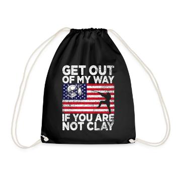 Clay Pigeon Shooting & Funny Sport Shooter Clay Pigeons - Sac de sport léger - noir - Devant