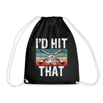Clay Pigeon Shooting & Funny Sport Shooter Clay Pigeons - Sac de sport léger - noir - Devant