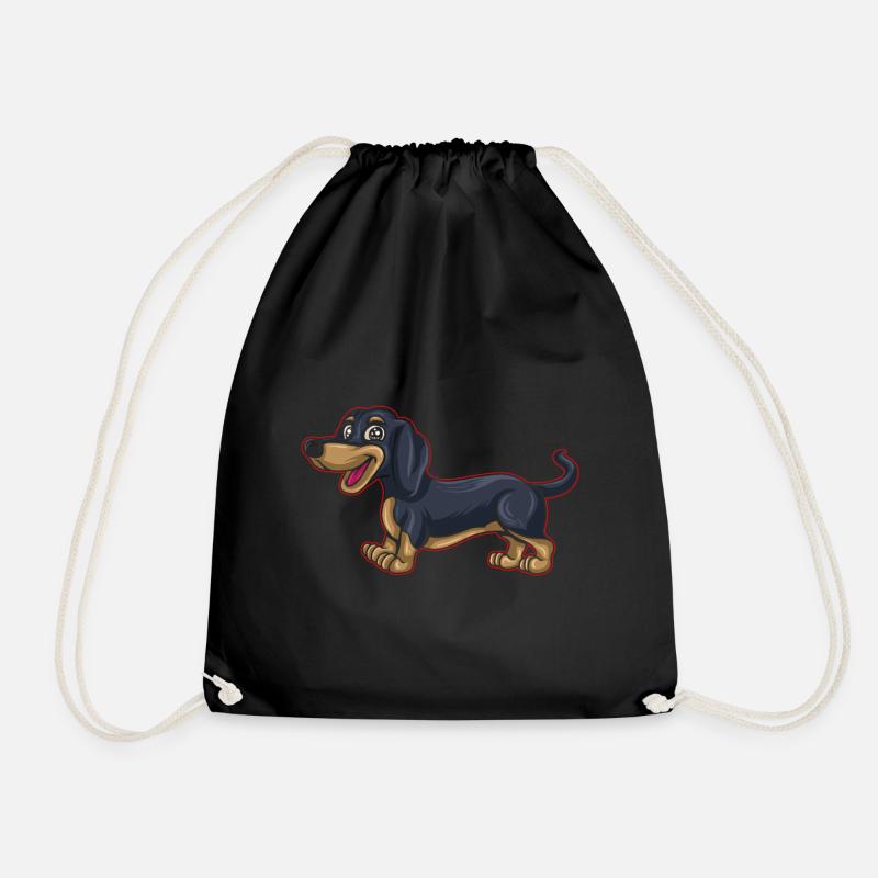 Dachshund Geschenk Dixie Wiener Doxie Dackel - Turnbeutel - Schwarz