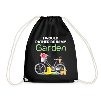 Jardin drôle Dicton Hobby Gardener Idée cadeau - Sac de sport léger - noir - Devant