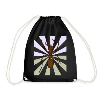 Ant Christmas Gift Birthday Gift - Drawstring Bag - black - Front