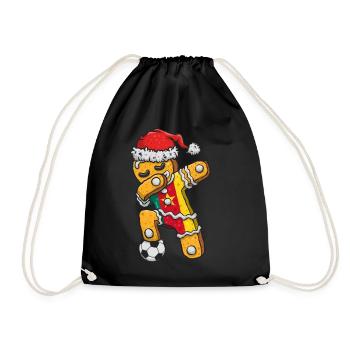 Weihnachtstrikot, Soccer Boy Trikot Dabbing - Turnbeutel - Schwarz - Vorne