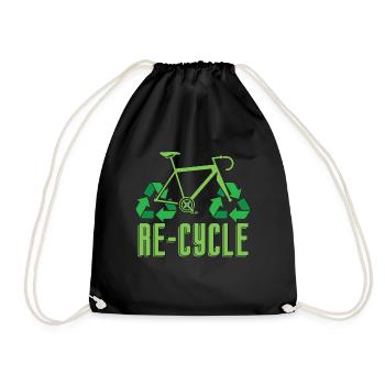 Recycler le recyclage environnemental Go Green Recycler - Sac de sport léger - noir - Devant