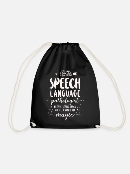 Speech Therapist Therapy Assistant - Turnbeutel - Schwarz